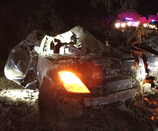 Woman speeds away from traffic stop and crashes on Tucson’s northeast side